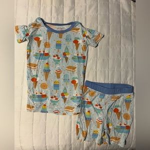 Little sleepies 2 piece pajamas ice cream social size 2T